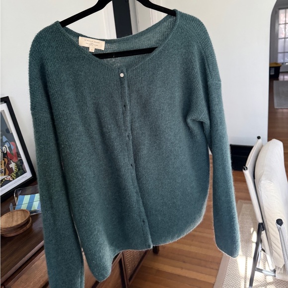 Sezane Teal Gaspard Cardigan - Picture 11 of 13
